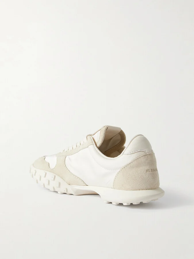Jil Sander - Moon Suede And Shell Sneakers - Off-white - Image 3