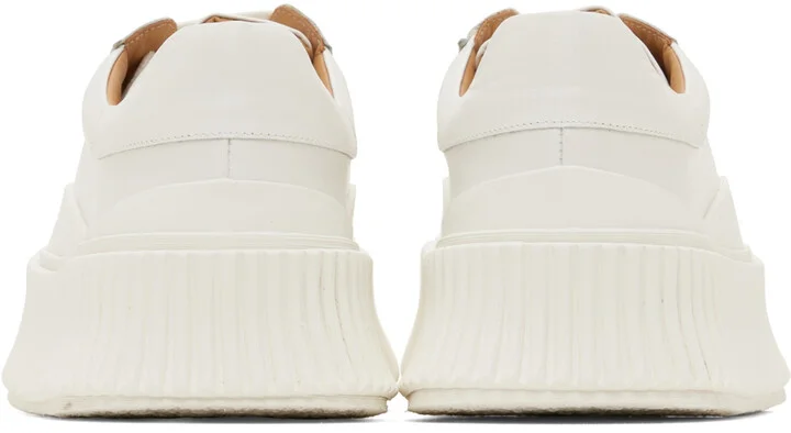 Jil Sander Off-White Agnellato Oversize Sole Sneaker - Image 4