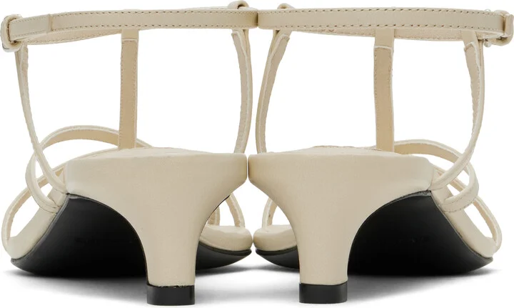 Jil Sander Off-White High Heeled Sandals - Image 2