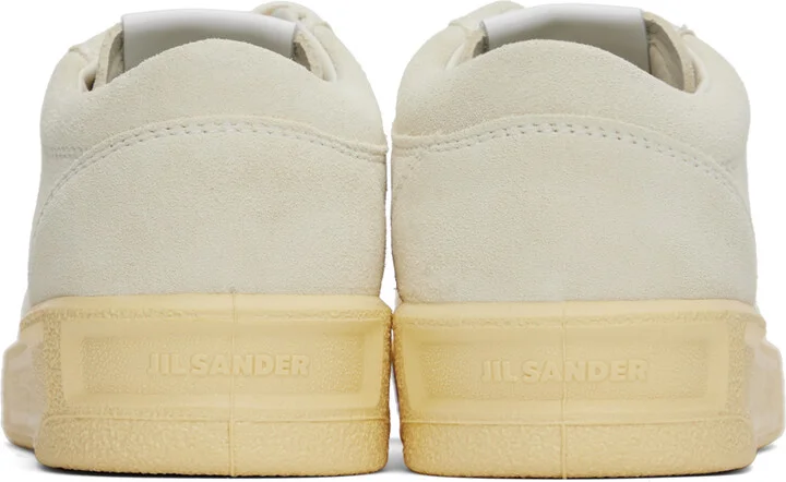 Jil Sander Off-White Lace-Up Sneakers - Image 2