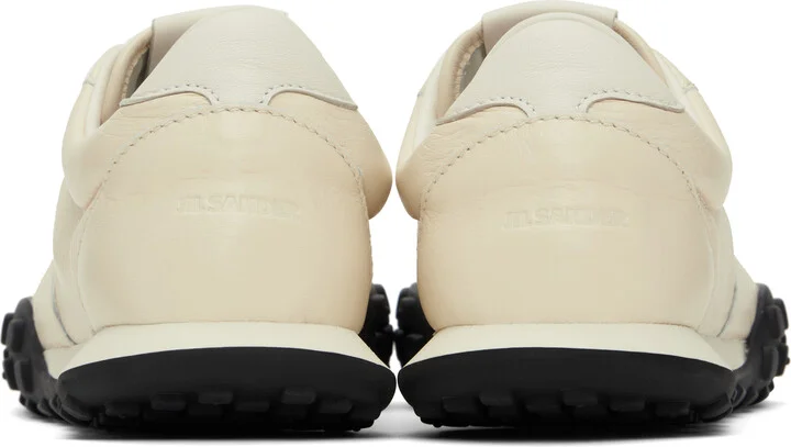 Jil Sander Off-White Low Top Sneakers - Image 2
