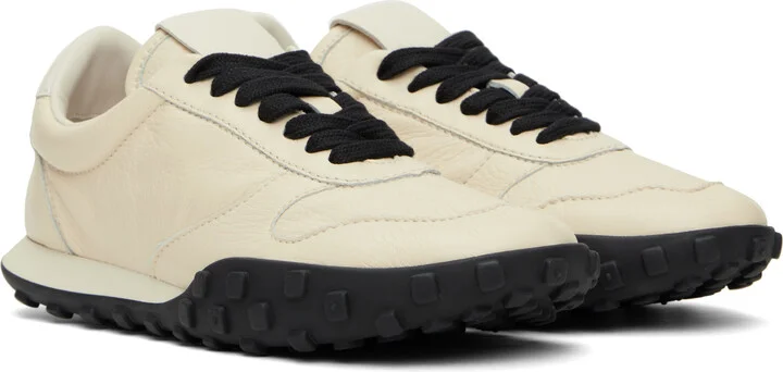 Jil Sander Off-White Low Top Sneakers - Image 4