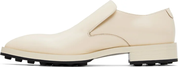 Jil Sander Off-White Pointed Loafers - Image 3
