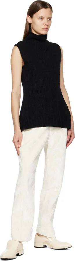 Jil Sander Off-White Pointed Loafers - Image 5