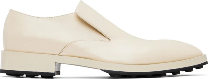 Jil Sander Off-White Pointed Loafers