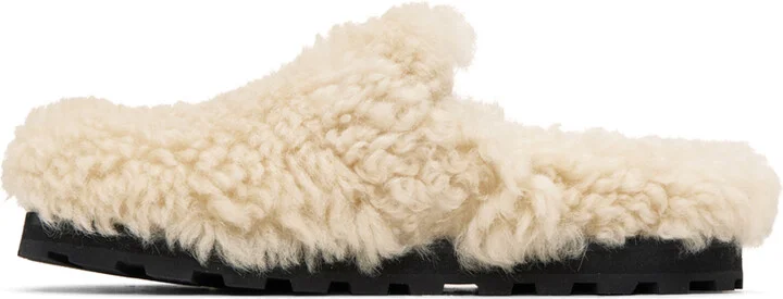 Jil Sander Off-White Single Buckle Loafers - Image 3