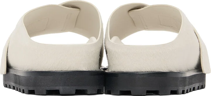 Jil Sander Off-White Velcro Sandals - Image 2