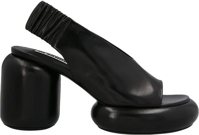 Jil Sander Padded Heel Ankle Strapped Sandals