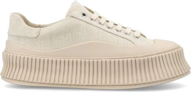 Jil Sander Panelled Round-Toe Sneakers