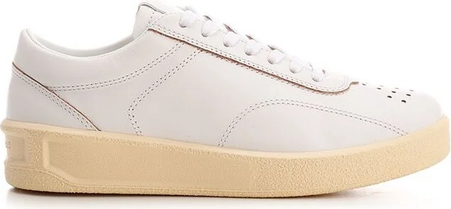 Jil Sander Perforated Detail Low-Top Sneakers