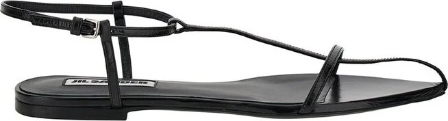 Jil Sander Pointed Toe Caged Sandals
