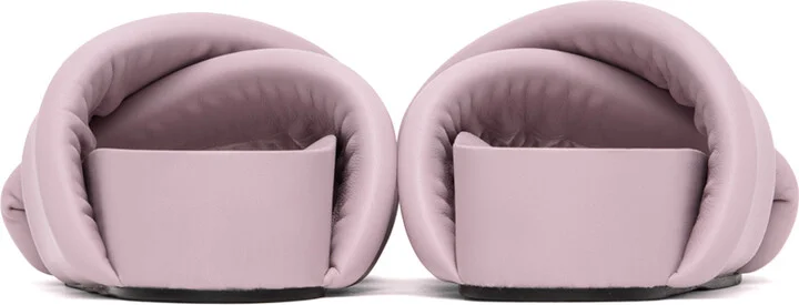 Jil Sander Purple Oversized Wrapped Sandals - Image 2