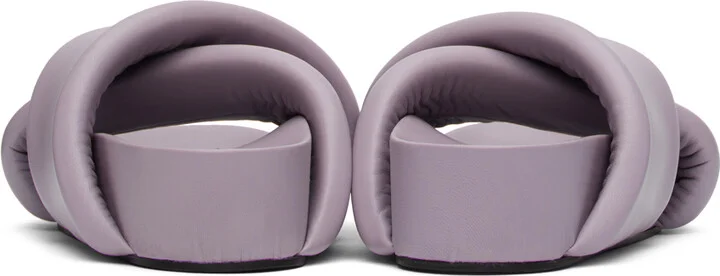 Jil Sander Purple Padded Slides - Image 2