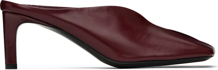 Jil Sander Red Square Toe Mules
