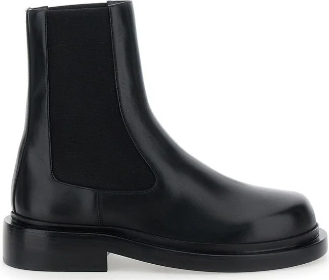Jil Sander Round Toe Ankle Boots
