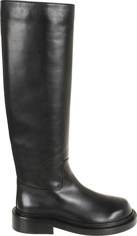 Jil Sander Round Toe Knee-High Boots