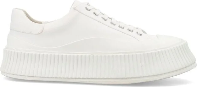 Jil Sander Round-Toe Lace-Up Sneakers