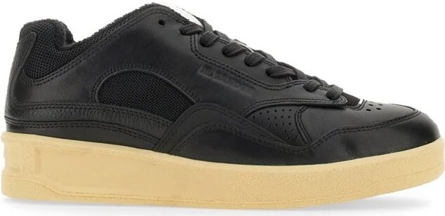 Jil Sander Round-Toe Lace-Up Sneakers