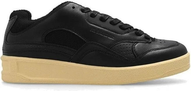 Jil Sander Round-Toe Lace-Up Sneakers