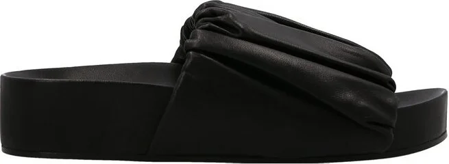 Jil Sander Ruched Slip-On Sandals