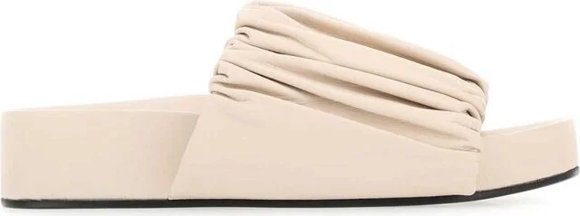 Jil Sander Ruched Slip-On Sandals