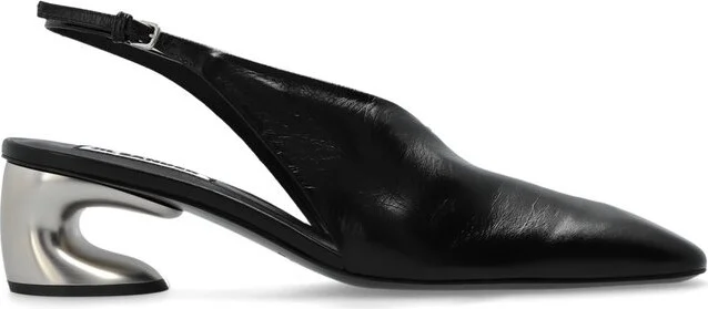 Jil Sander Sculpted Heel Slingback Pumps