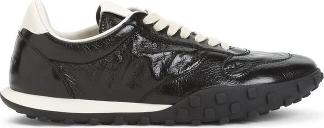 Jil Sander Shiny Low-Top Sneakers