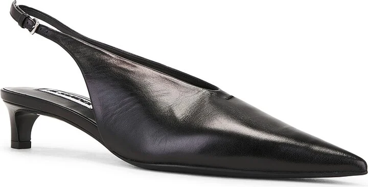Jil Sander Sling Back Heel in Black - Image 2