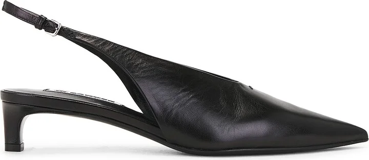 Jil Sander Sling Back Heel in Black