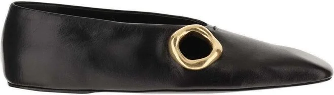 Jil Sander Square-Toe Slip-On Ballerina Shoes