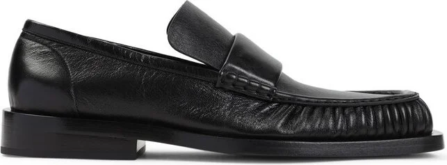 Jil Sander Square Toe Slip-On Loafers