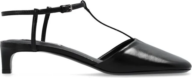 Jil Sander T-Bar Square Toe Pumps