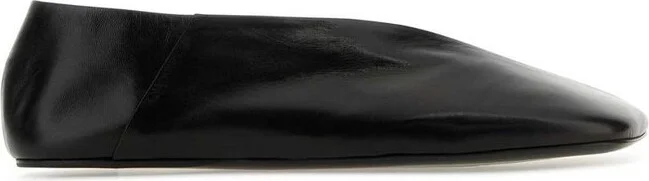 Jil Sander Tripon Square Toe Ballerina Shoes
