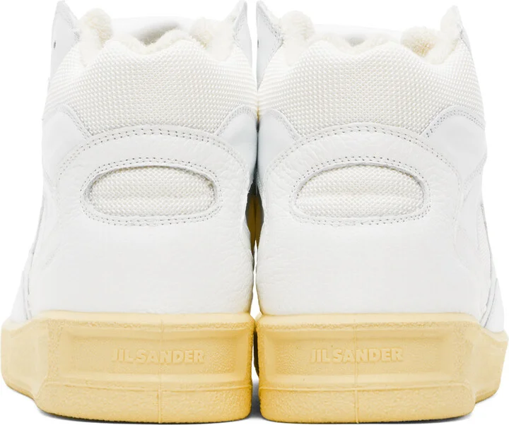 Jil Sander White High-Top Sneakers - Image 2