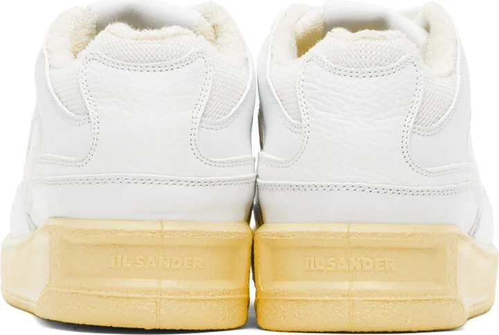 Jil Sander White Low-Top Sneakers - Image 2