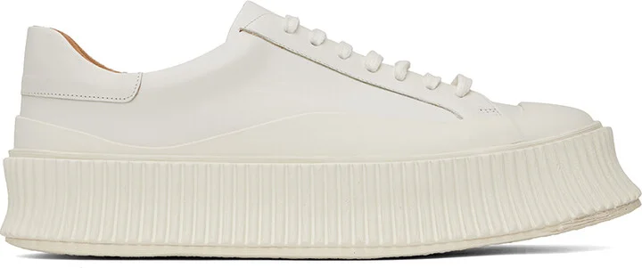 Jil Sander White Low-Top Sneakers