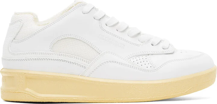 Jil Sander White Low-Top Sneakers