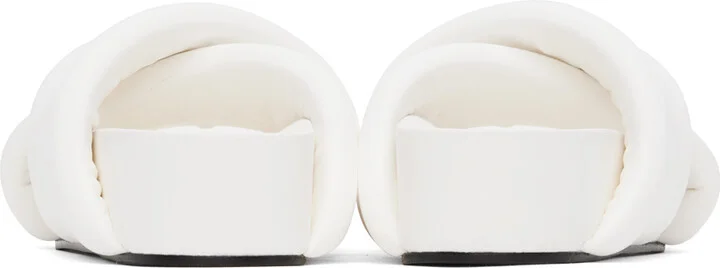 Jil Sander White Oversized Wrapped Sandals - Image 2
