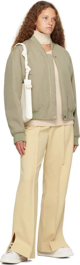 Jil Sander White Platform Sneakers - Image 5