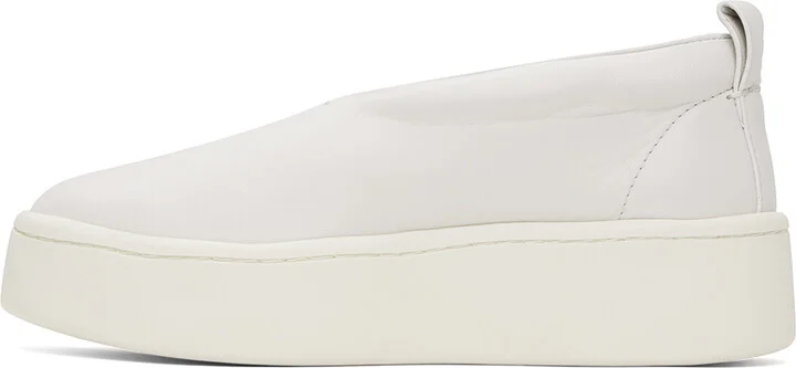 Jil Sander White Slip On Sneakers - Image 3