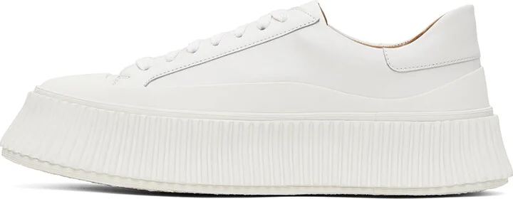 Jil Sander White Vulcanized Sneakers - Image 3