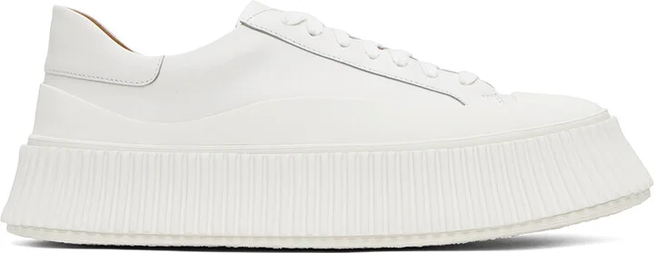 Jil Sander White Vulcanized Sneakers