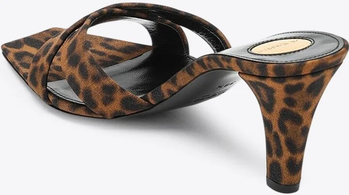 Jill 75 Leopard Print Mules - Image 2