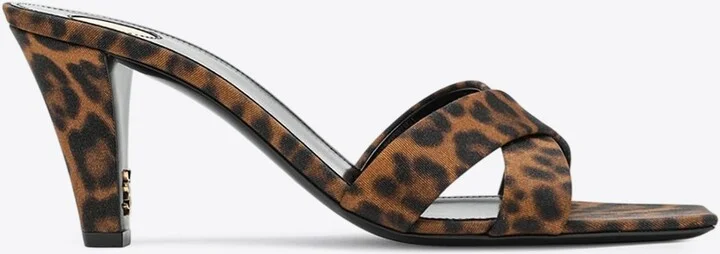 Jill 75 Leopard Print Mules