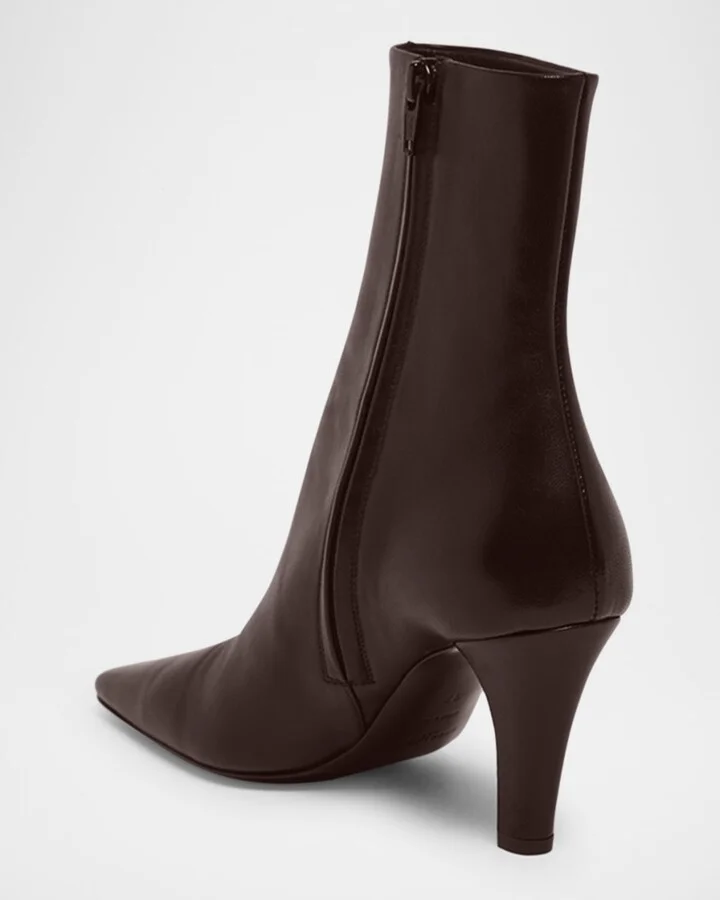 Jill Calfskin Ankle Booties - Image 2