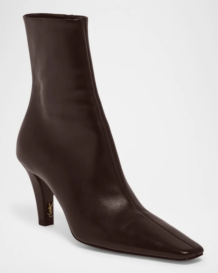 Jill Calfskin Ankle Booties - Image 7