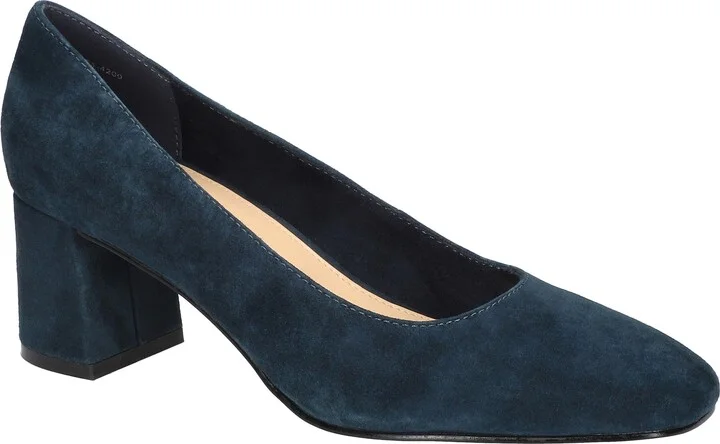 Navy Kidsuede Leather