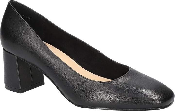 Jillian Womens Padded Insole Manmade Block Heels