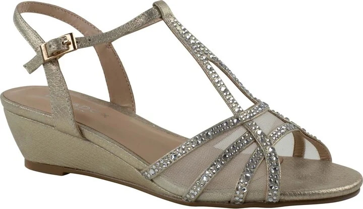 Jilly Embellished Wedge Sandal
