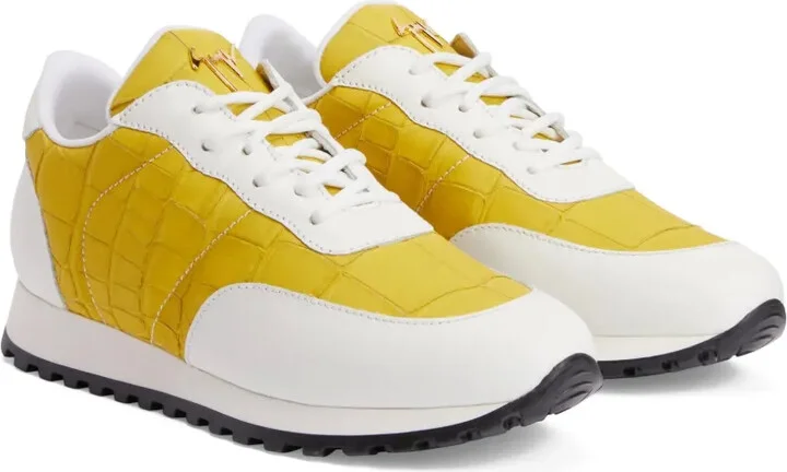 Jimi crocodile-effect leather sneakers - Image 2